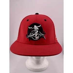 The Game Pro Baseball Hat Embroidered Viking Patch Fitted Cap Red Men's M